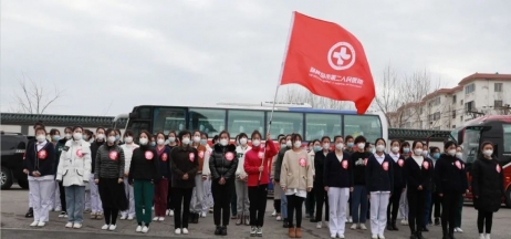 春暖花開，英雄歸來！葫蘆島市第二人民醫(yī)院支援綏中醫(yī)療隊(duì)凱旋而歸~